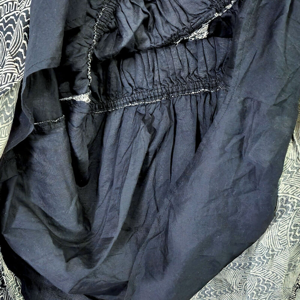 By Anthropologie Shirt Dress Size M Grey Bohocore Geometric Transitional - Picture 7 of 11